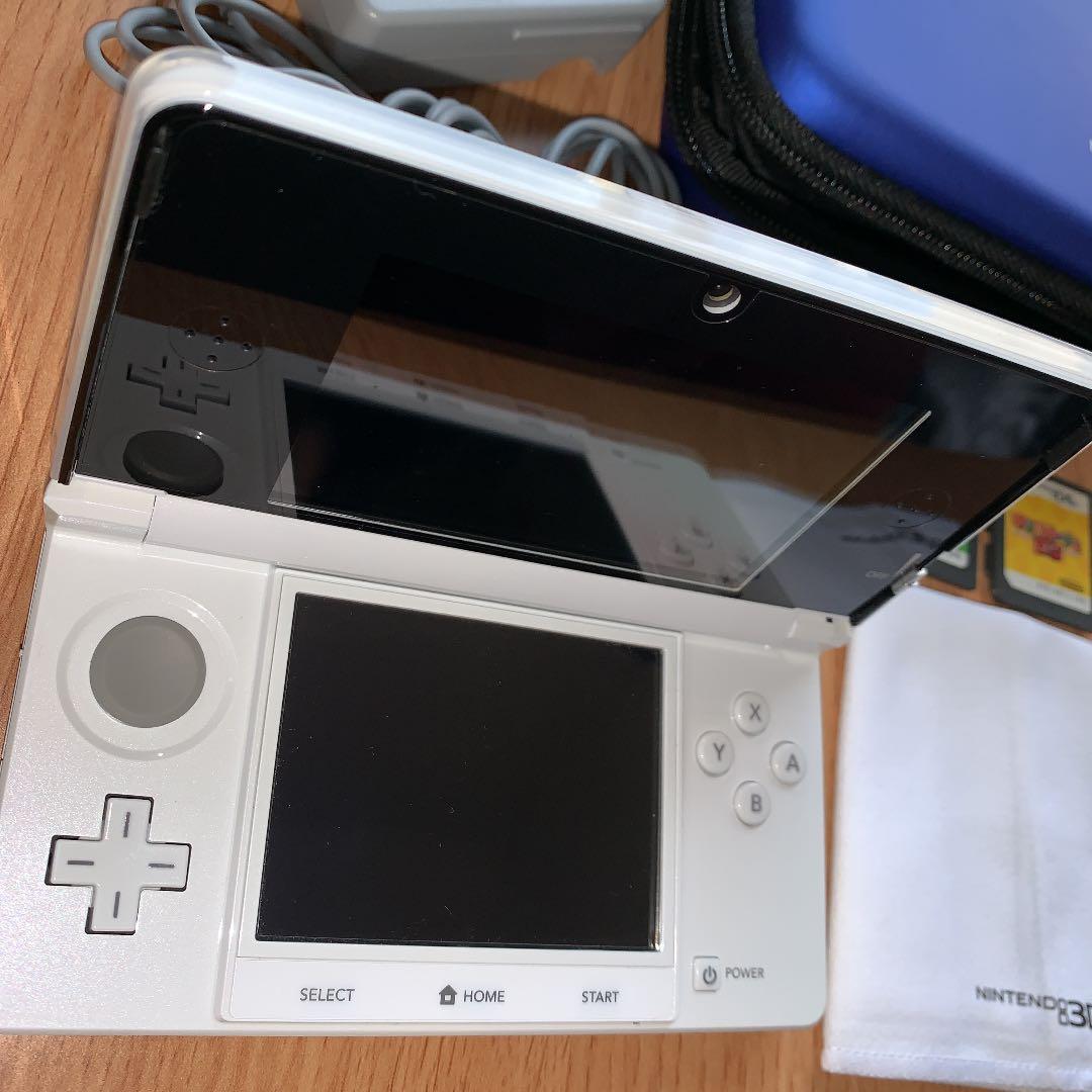 【美品】Nintendo 3DS ホワイト カセット付き