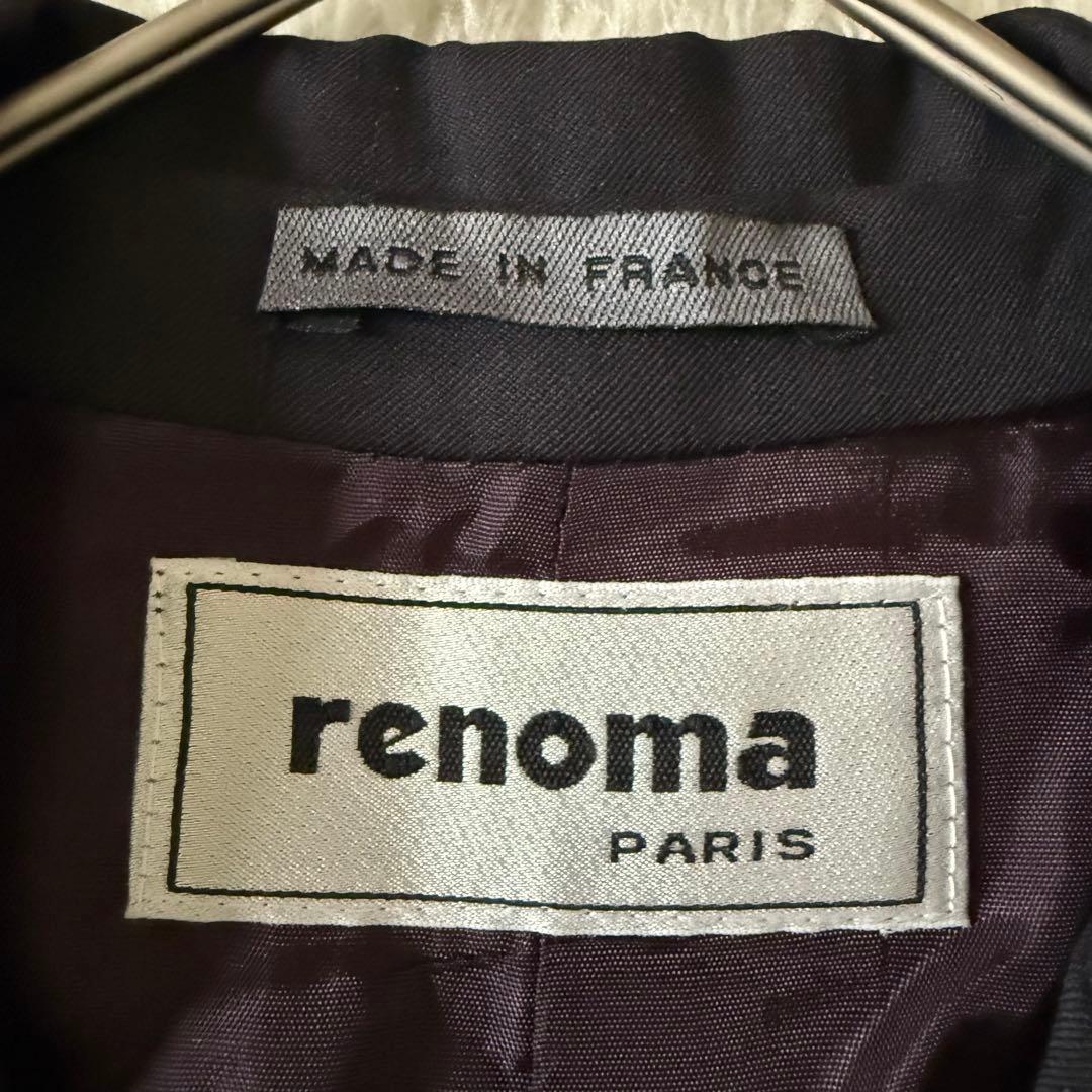 renoma フランス製　紺ブレ 金ボタン テーラードジャケット ヴィンテージ