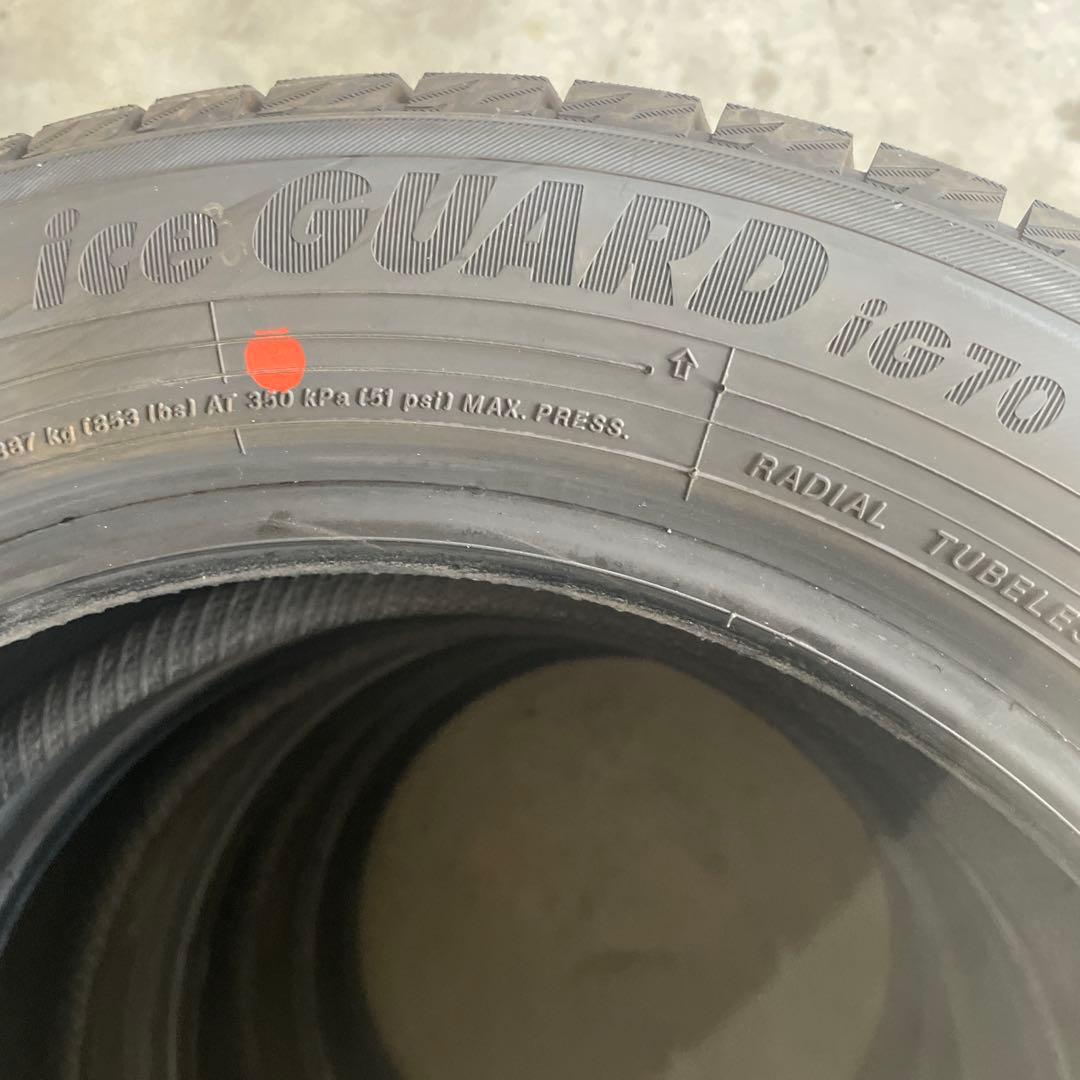 ヨコハマ　スタッドレス　バリ山　155/65R14 中古4本　25年製　送料込み