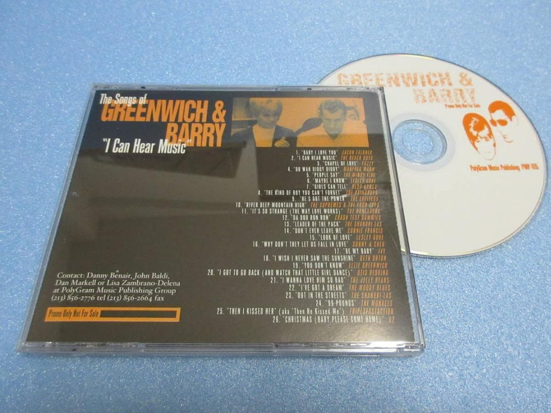 ★ELLIE GREENWICH & JEFF BARRY★Promo CD