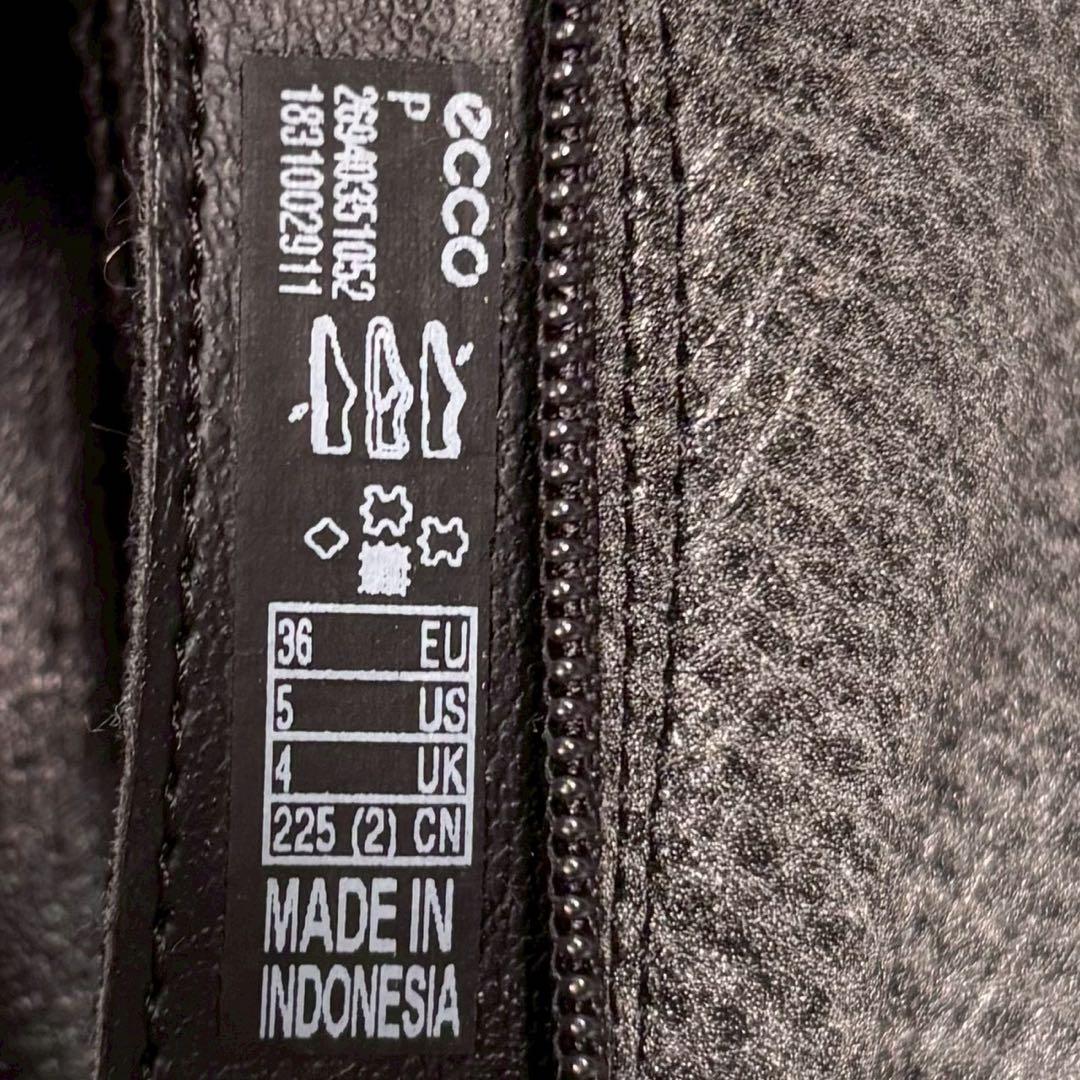 極美品！『ecco』エコー 36(22.5cm)ショートブーツ レザー 横ジップ