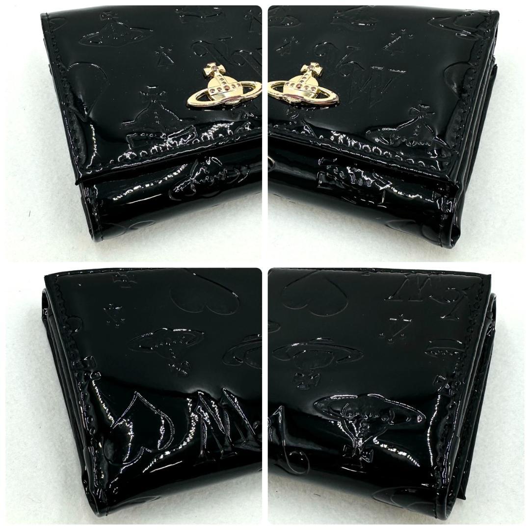 Vivienne Westwood オーブロゴ がま口 三つ折り財布 ブラック