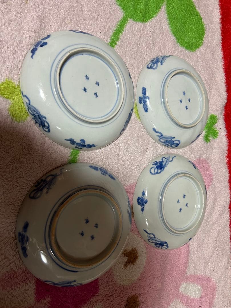 伊万里　色絵　皿　4枚