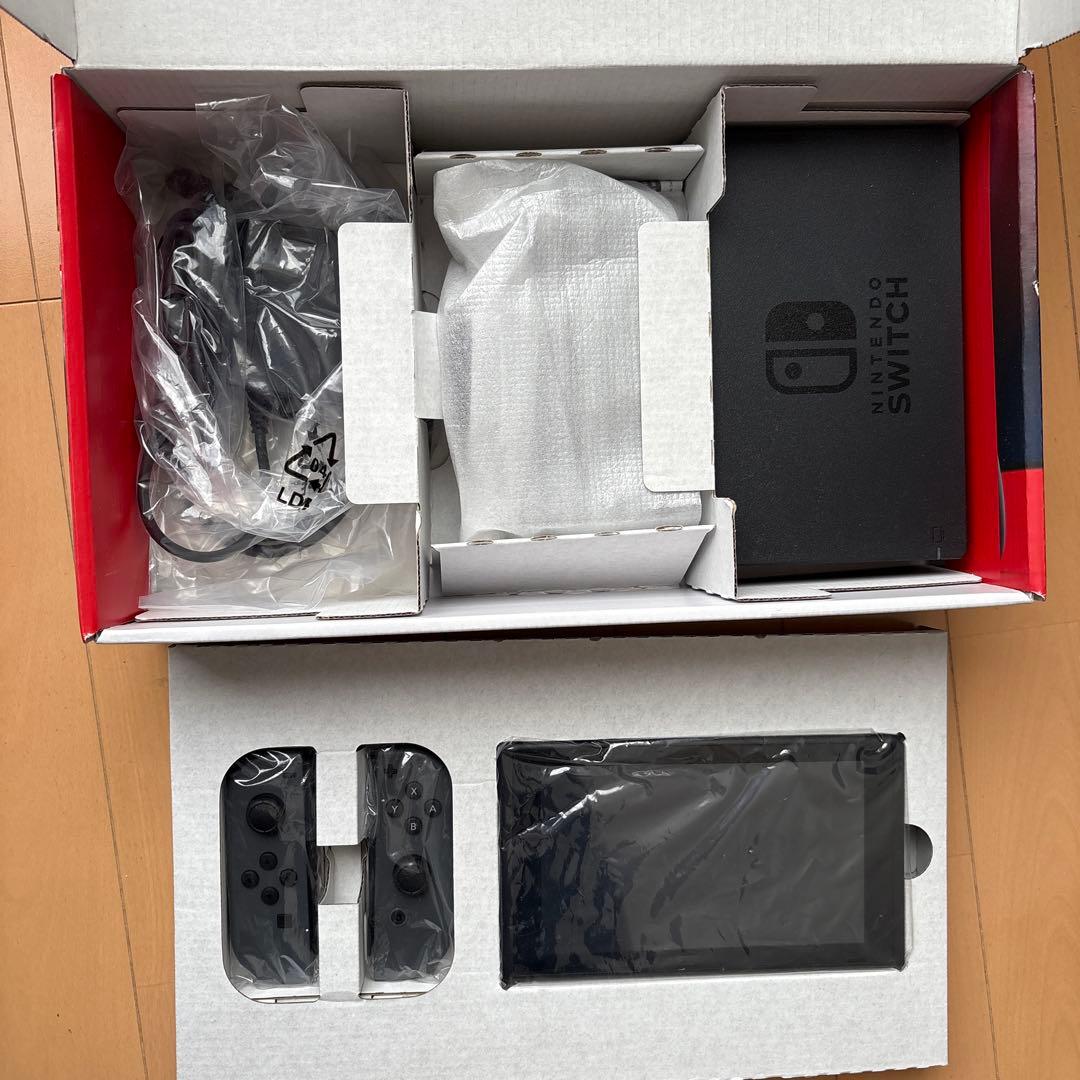 断*中様 新品未使用 Nintendo Switch 本体 グレー ジョイコン付