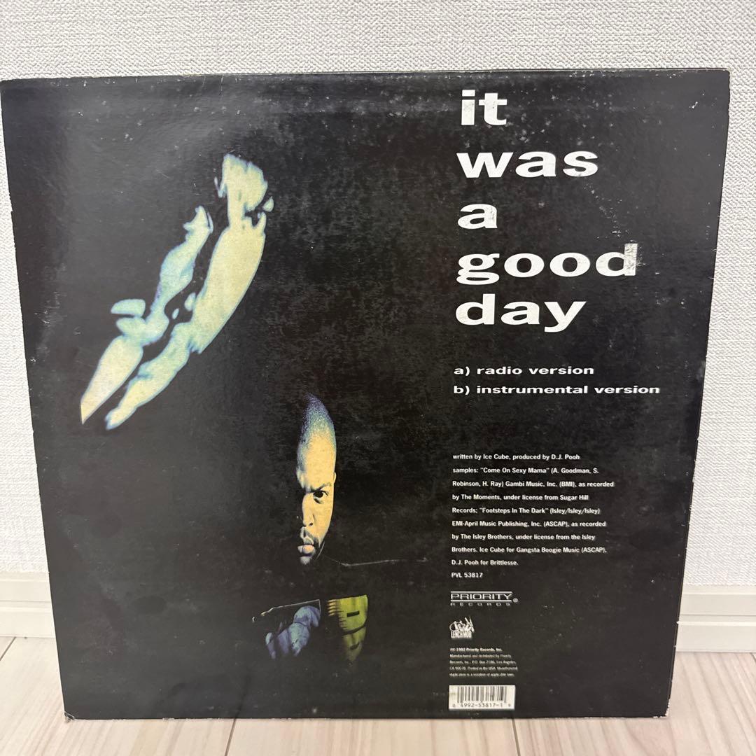 ICE CUBE It Was A Good Day レコード