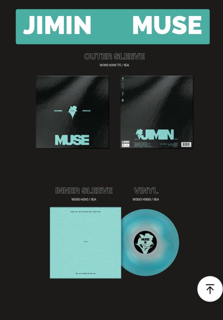 BTS公式 JIMIN 【MUSE】LP ver.