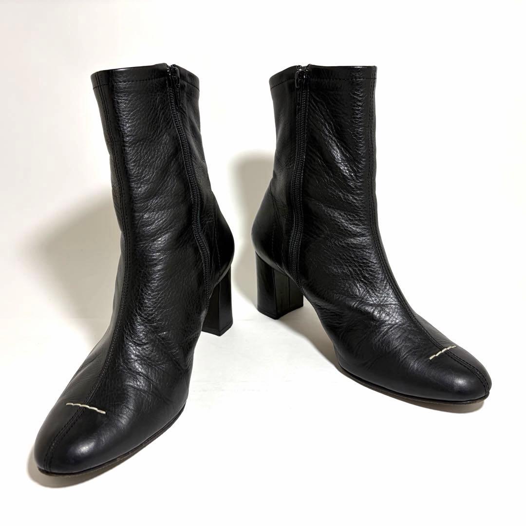 極美品☆SAKIAS 5-LAB ファイブステッチ ショートブーツ 黒 37