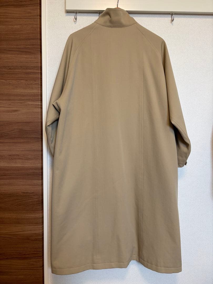 美品 CABaN ウールギャバジン スタンドカラーコート S