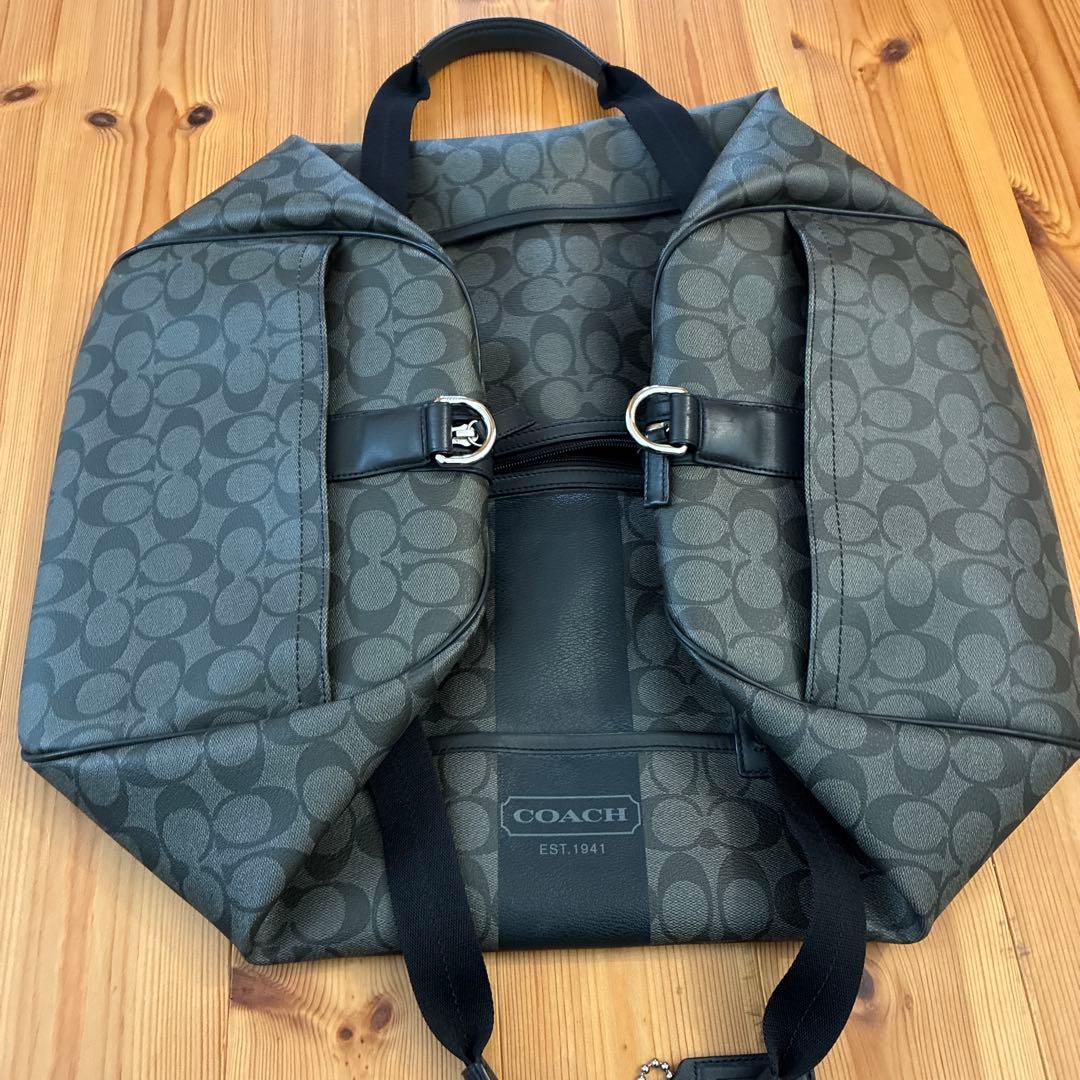 COACH ボストンバッグ グレー