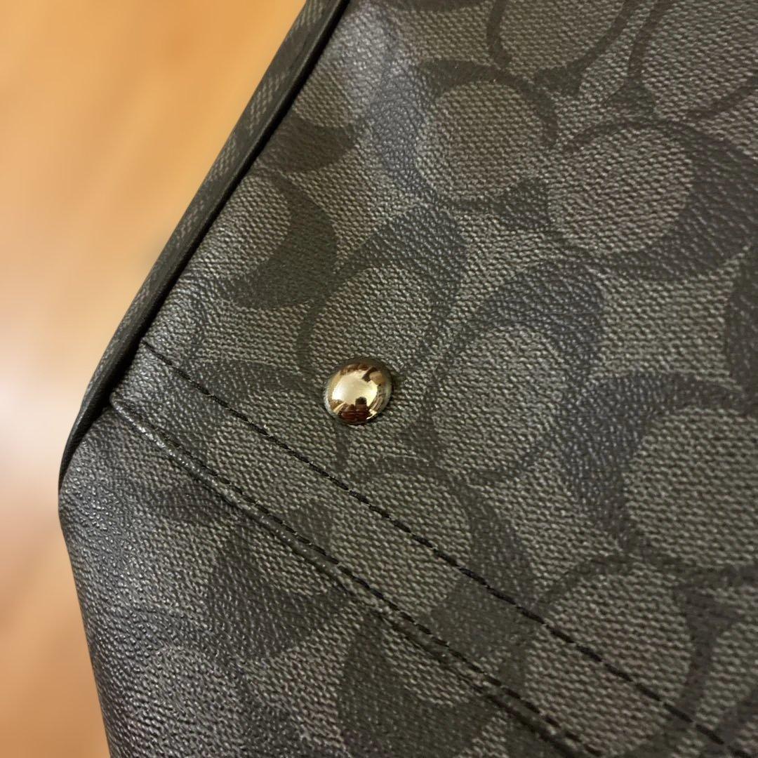 COACH ボストンバッグ グレー