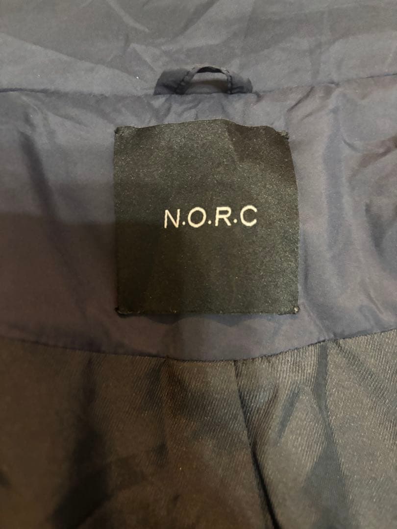 ノーク norc 機能中綿ロングコート　ネイビー