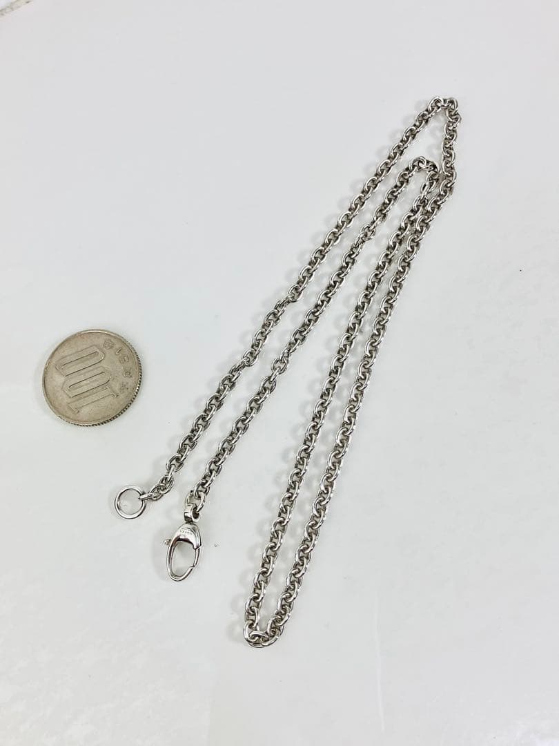 【超美品】GUCCI オーバルチェーン ネックレス 男女兼用　SV925