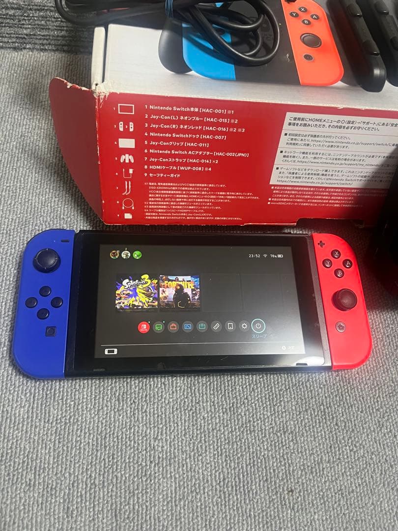 Nintendo Switch 本体 赤/青 &スプラトゥーン3ソフト付き♫