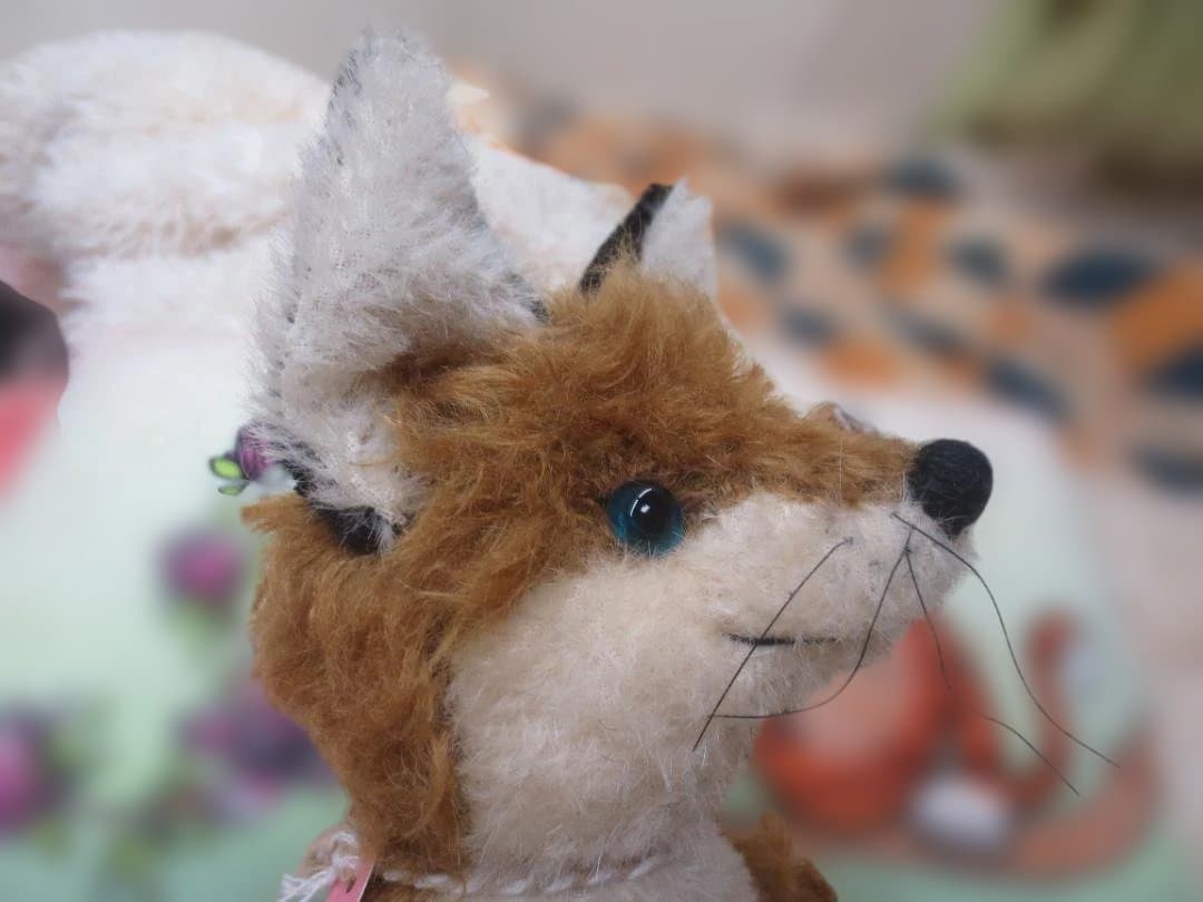 国内作家様　ハンドメイドぬいぐるみ キツネ　狐　30㎝　赤狐