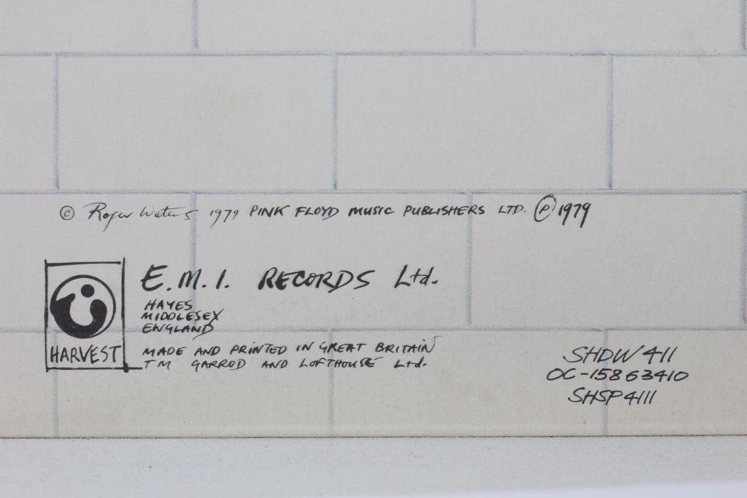 英LP PINK FLOYD The Wall UK盤 Stereo ループあり