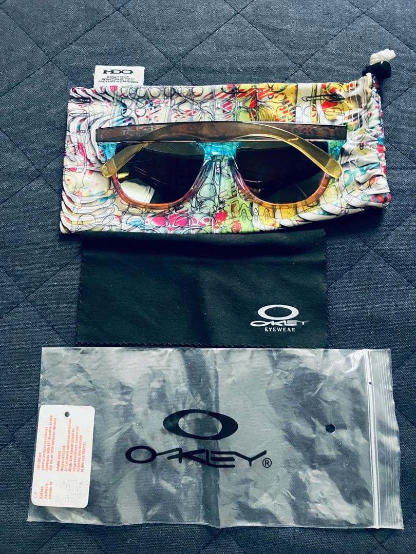 オークリー　OAKLEY フロッグスキン　サングラス ミラー 純正偏光レンズ