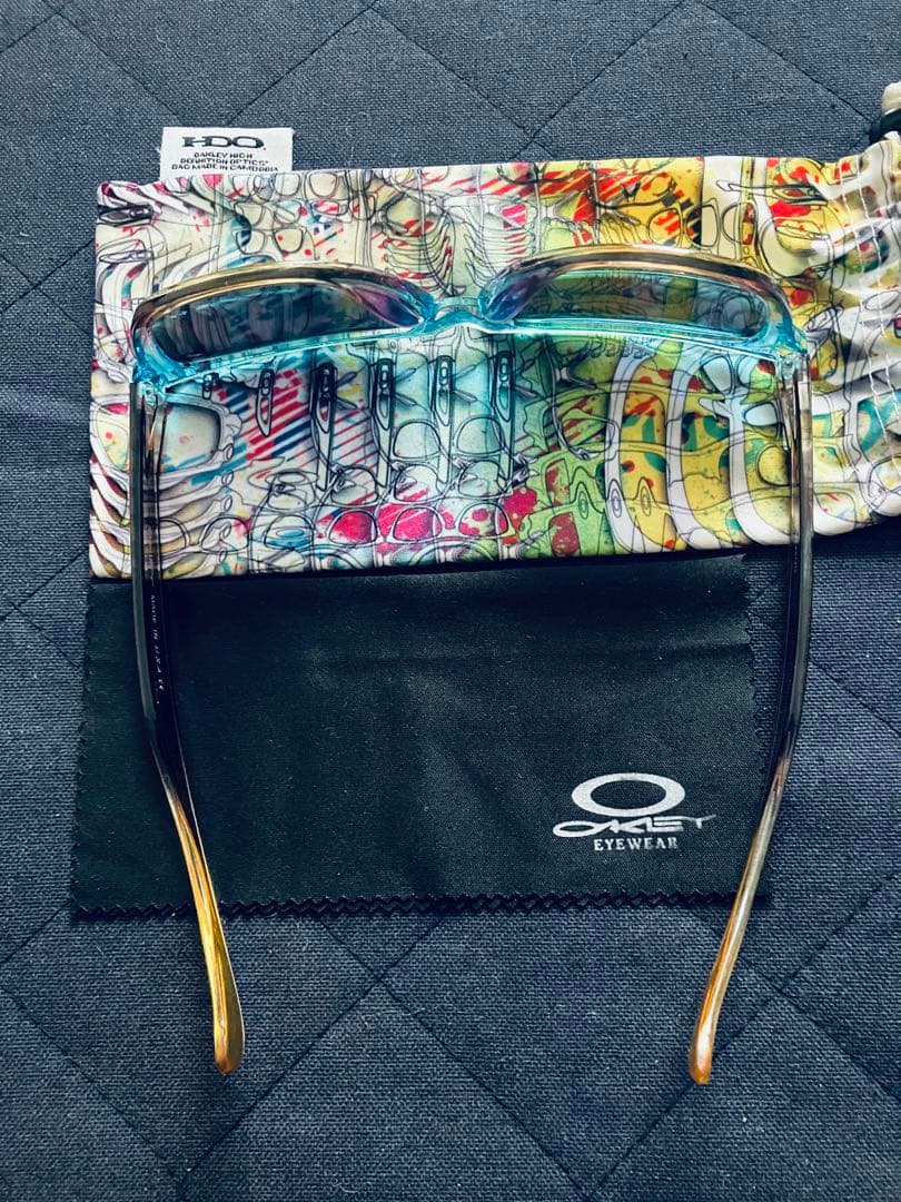 オークリー　OAKLEY フロッグスキン　サングラス ミラー 純正偏光レンズ