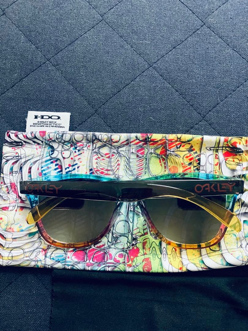 オークリー　OAKLEY フロッグスキン　サングラス ミラー 純正偏光レンズ