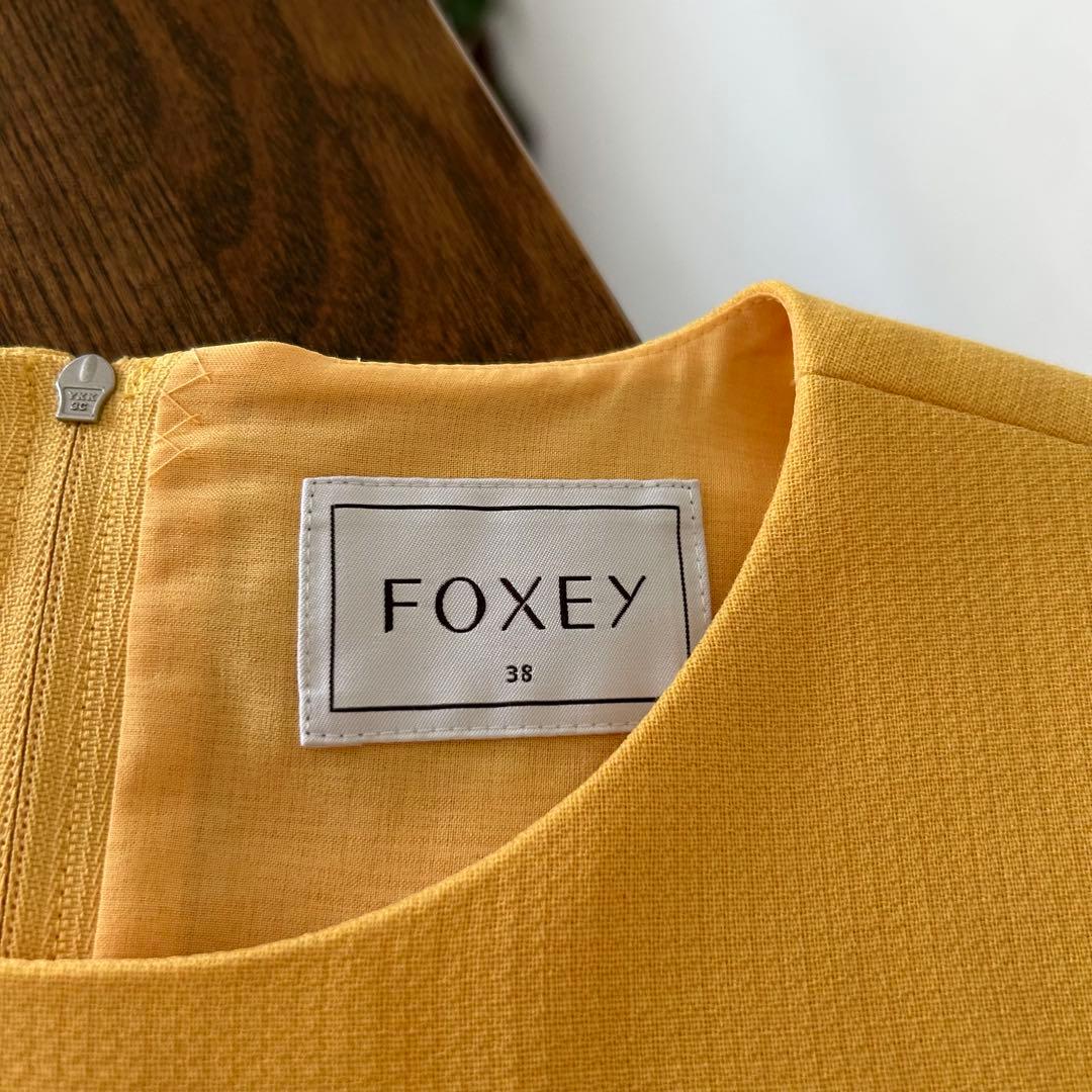 FOXEYフォクシー♡ひざ丈ワンピース ドレス ティアード フレア Aライン