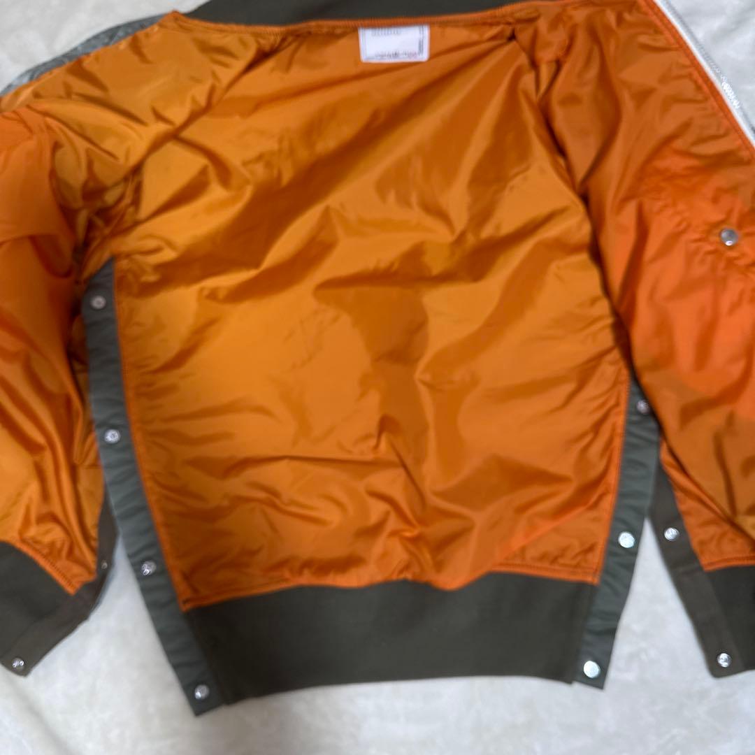 sacai MA-1ジャケット カーキ　サカイアウター