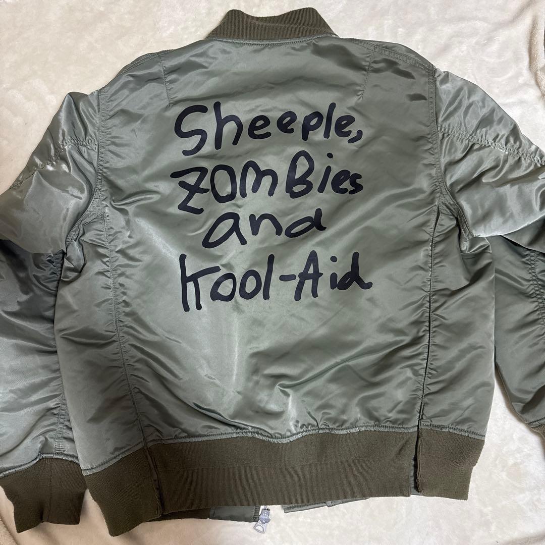 sacai MA-1ジャケット カーキ　サカイアウター