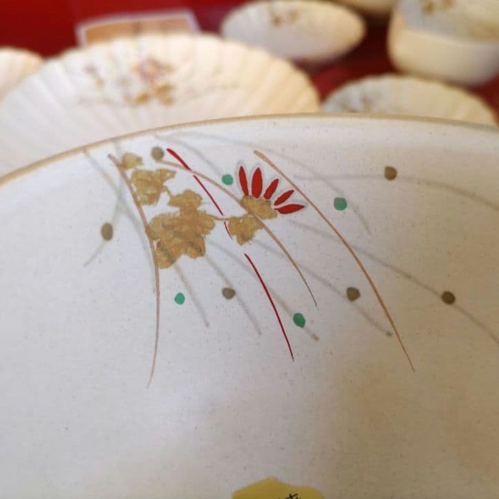 新品　京焼清水焼　雲楽窯　斎藤雲楽　菊割大皿小皿　綴じ目小鉢　11点