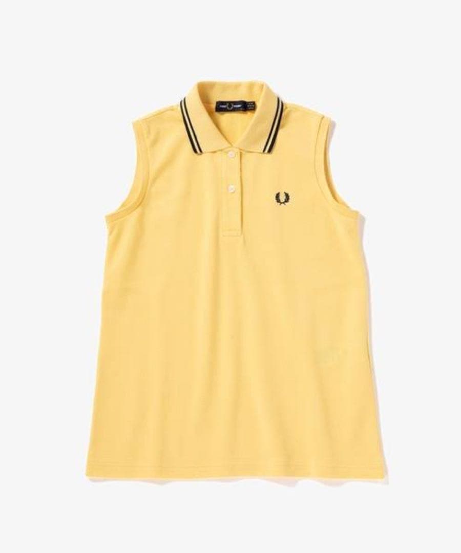 フレッドペリーFRED PERRY ノースリーブポロシャツ ポロシャツ　イエロー