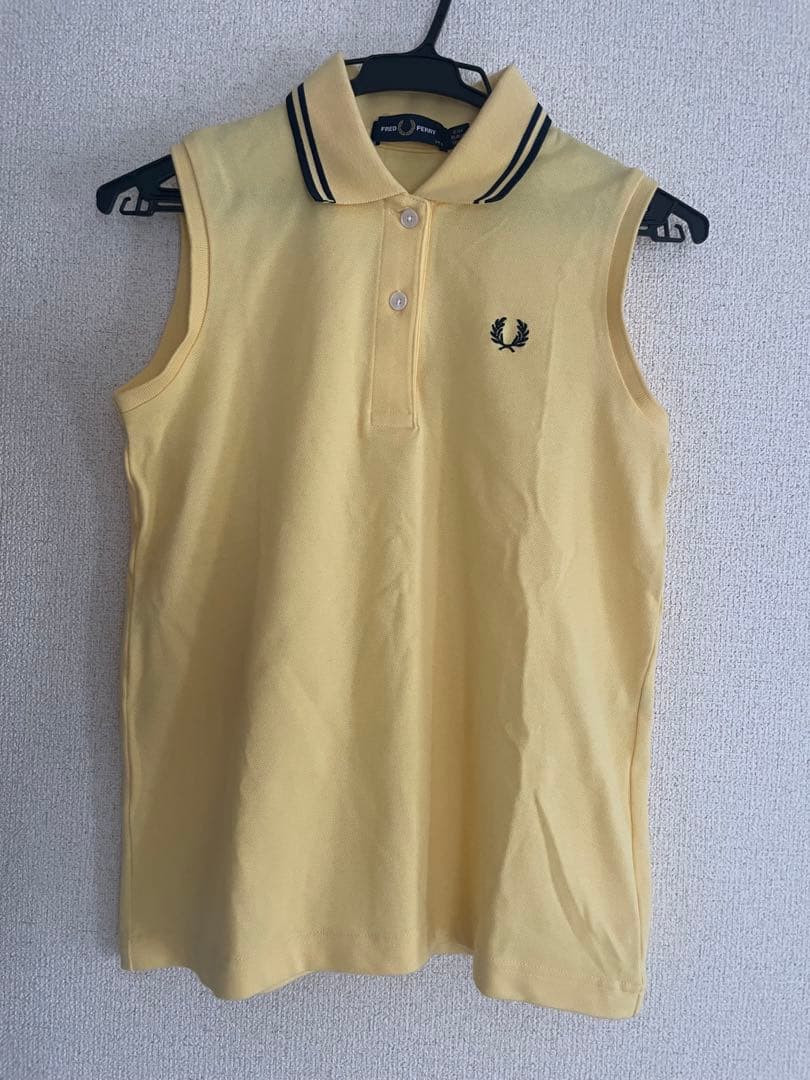 フレッドペリーFRED PERRY ノースリーブポロシャツ ポロシャツ　イエロー