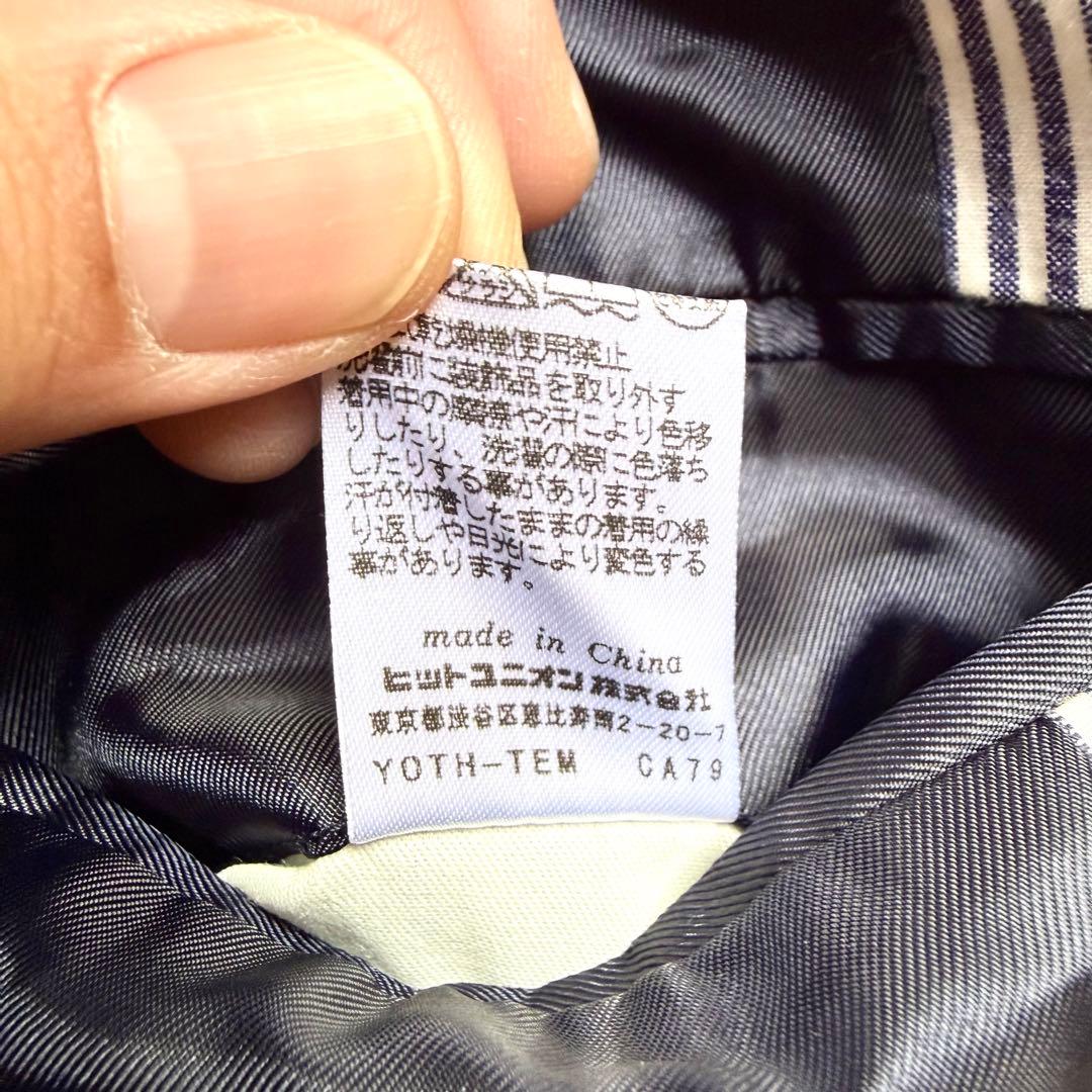 フレッドペリー テーラードジャケット ストライプ シアサッカー M ワッペン