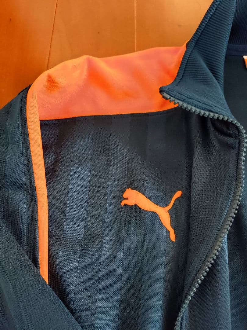 超美品 PUMA ジャージ上下セット ネイビー/オレンジ Mサイズ レア