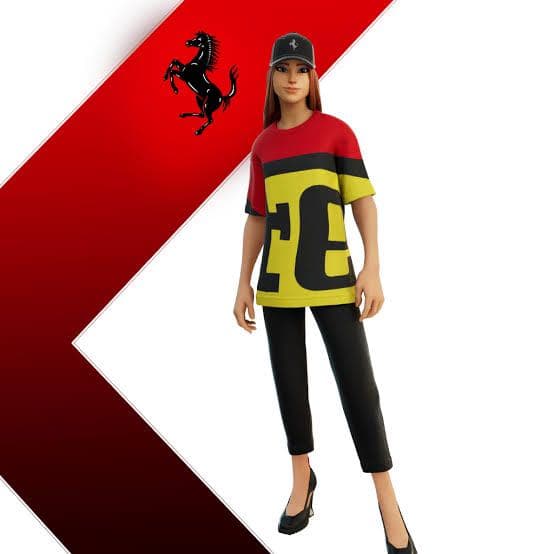 【Fortnite】Tシャツ フェラーリコラボ