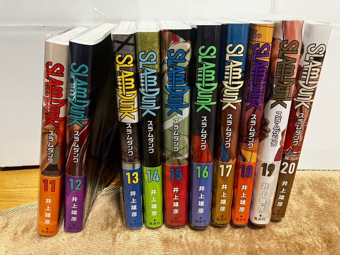スラムダンク新装版全巻（1～20巻）セット 全巻帯付、透明ブックカバー付