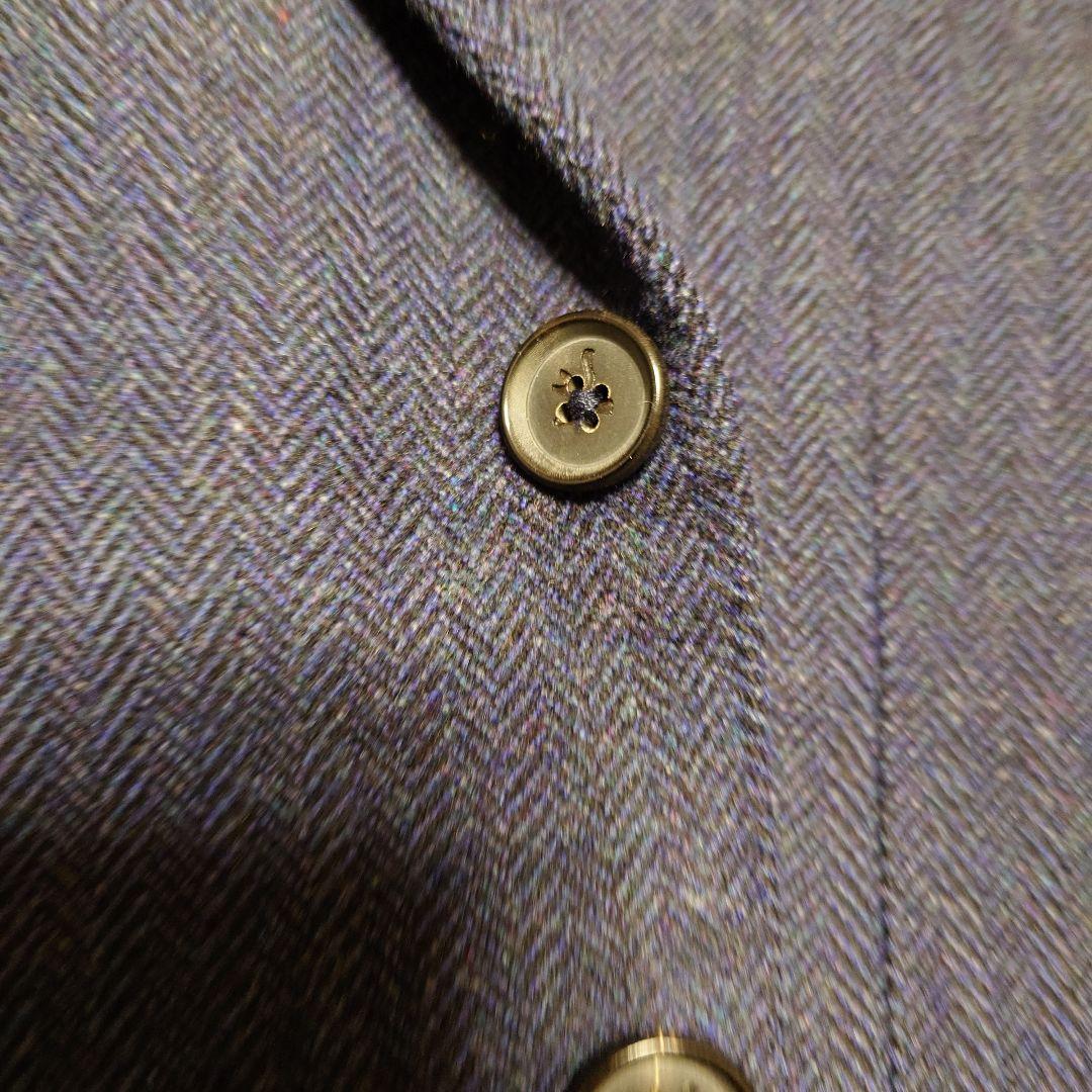 ISAIA イザイア ジャケット 46 ネイビー ツィード