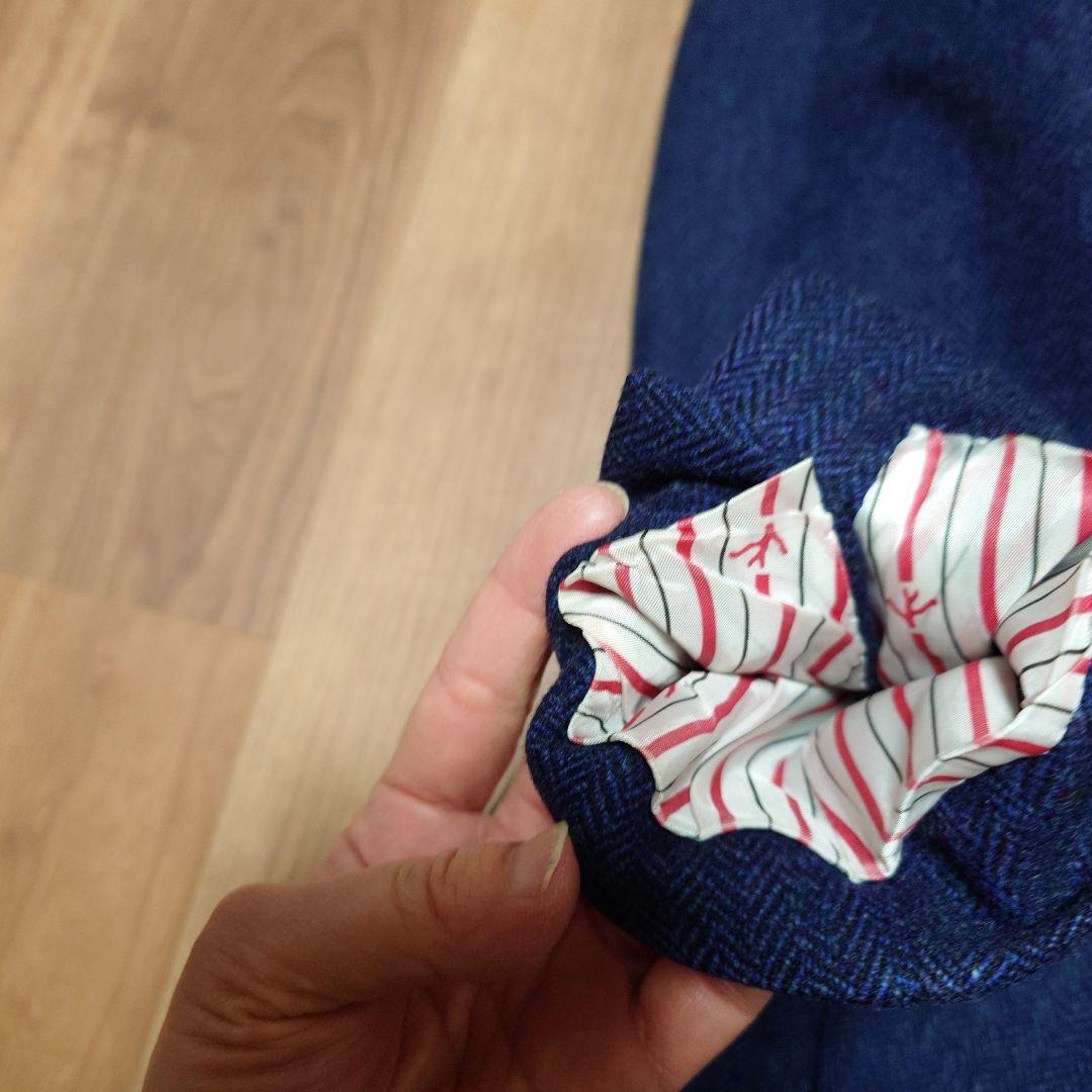 ISAIA イザイア ジャケット 46 ネイビー ツィード
