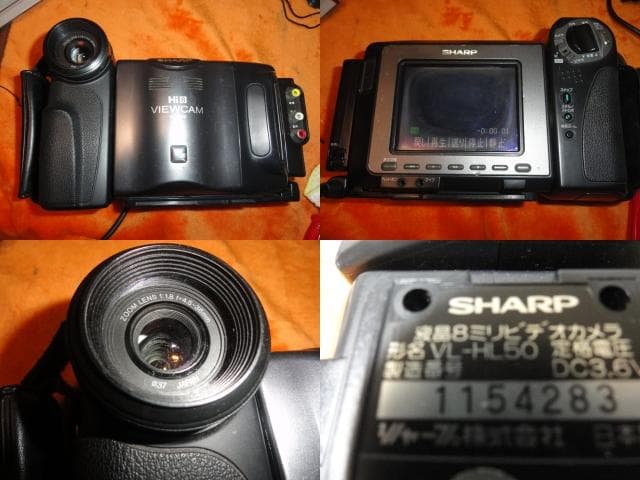 録・再・ダビングOK◆SHARP HI8 DVカメラ VL-HL５０