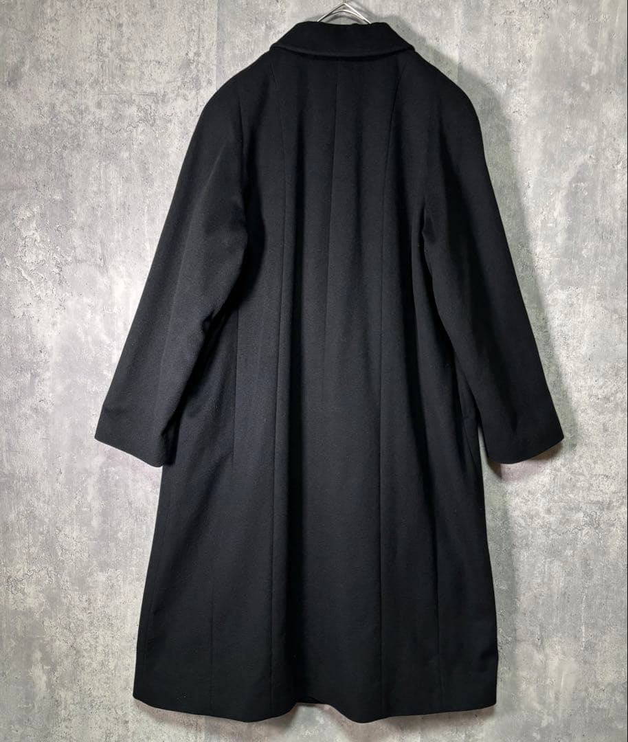 高級 カシミヤ 100％ ロングコート 黒 美品 13サイズ