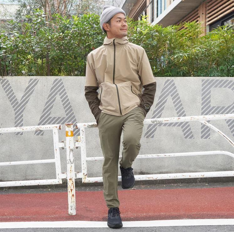 Runtrip ランニングジャケット Mサイズ ベージュ　RUNNING