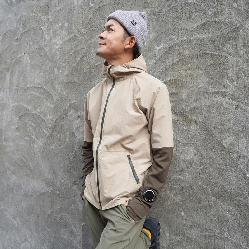 Runtrip ランニングジャケット Mサイズ ベージュ　RUNNING