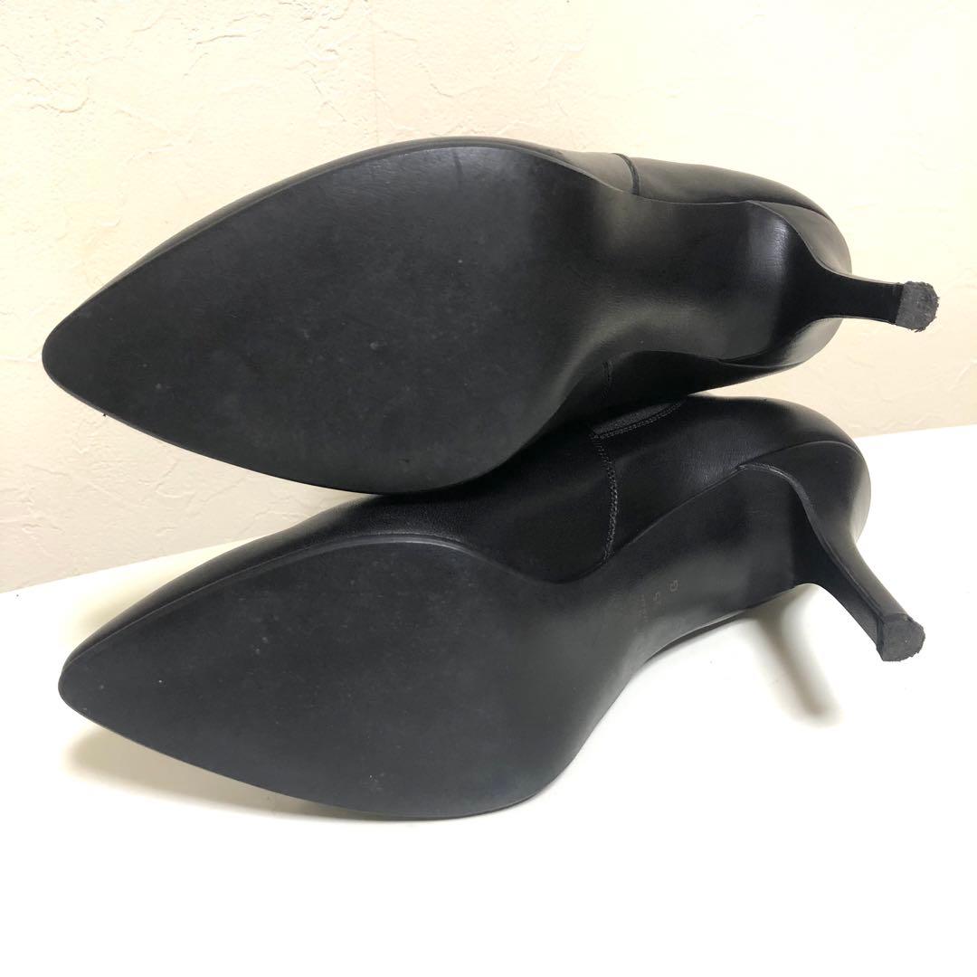 美品 DIANA サイドゴアブーツ ポインテッドトゥ ダイアナ ブラック