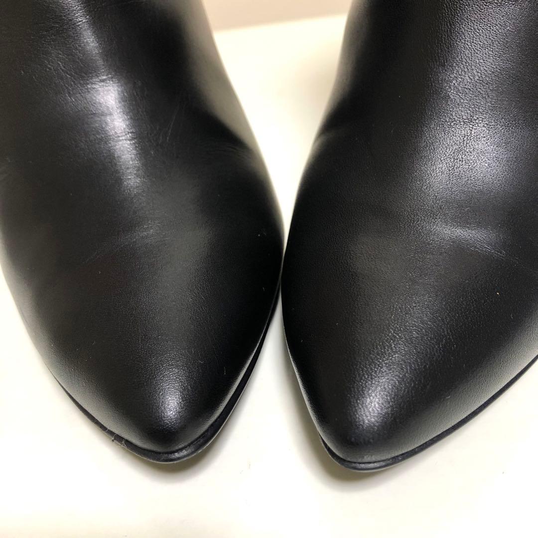 美品 DIANA サイドゴアブーツ ポインテッドトゥ ダイアナ ブラック