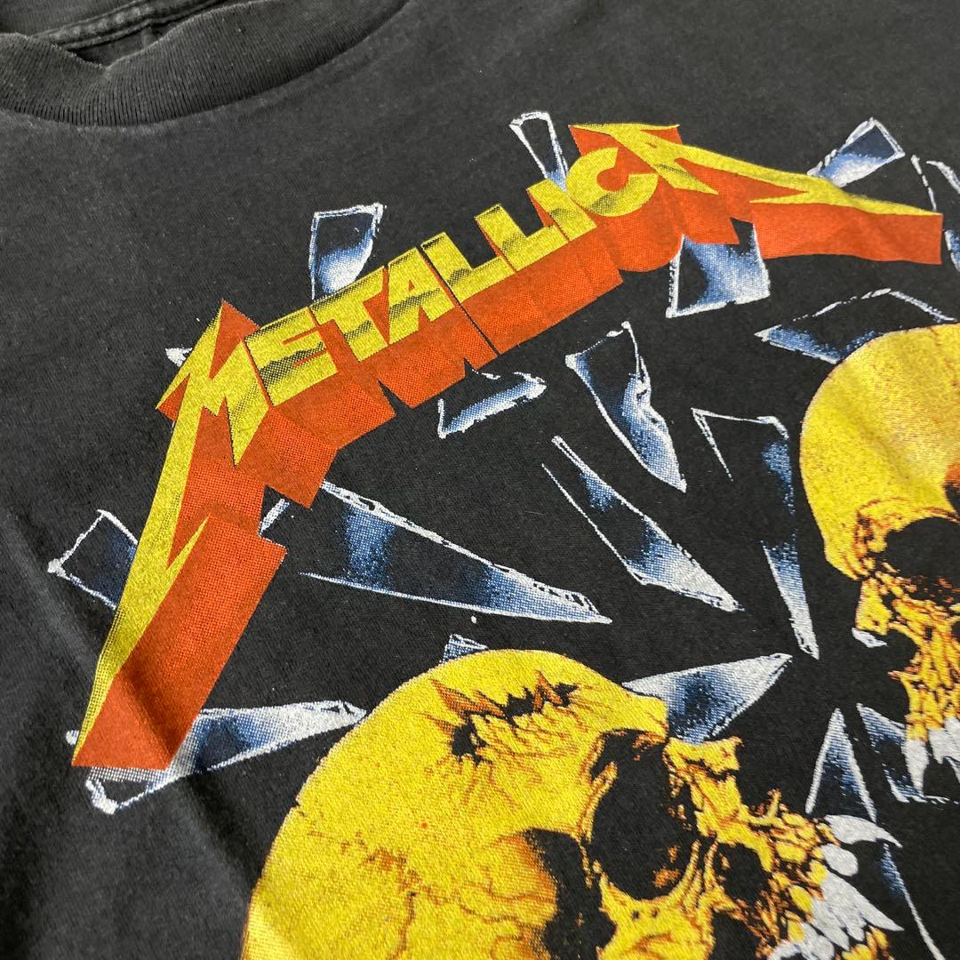 llica メタリカ S/S フェード Tシャツ 墨黒 XL