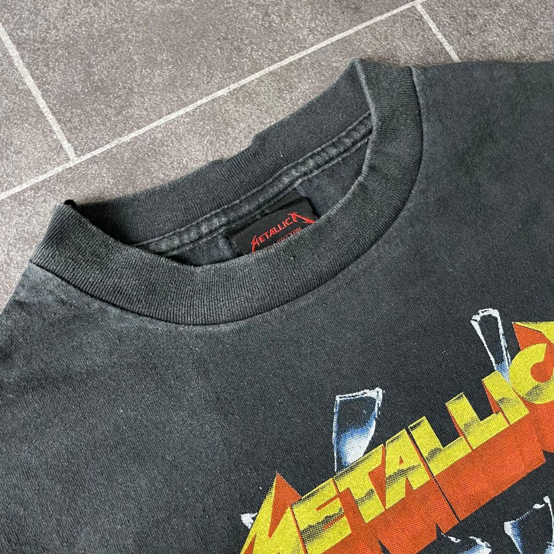 llica メタリカ S/S フェード Tシャツ 墨黒 XL