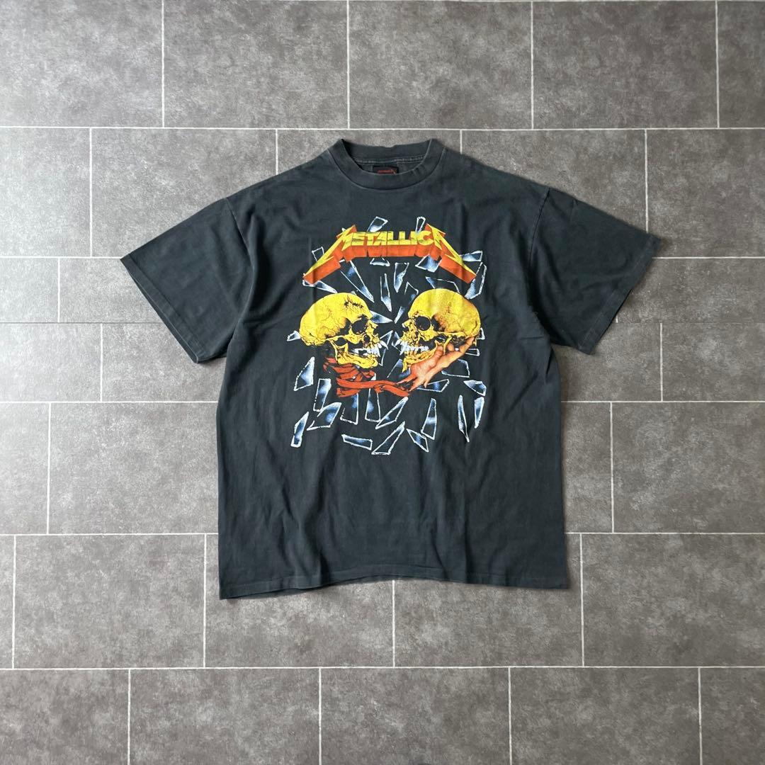 llica メタリカ S/S フェード Tシャツ 墨黒 XL