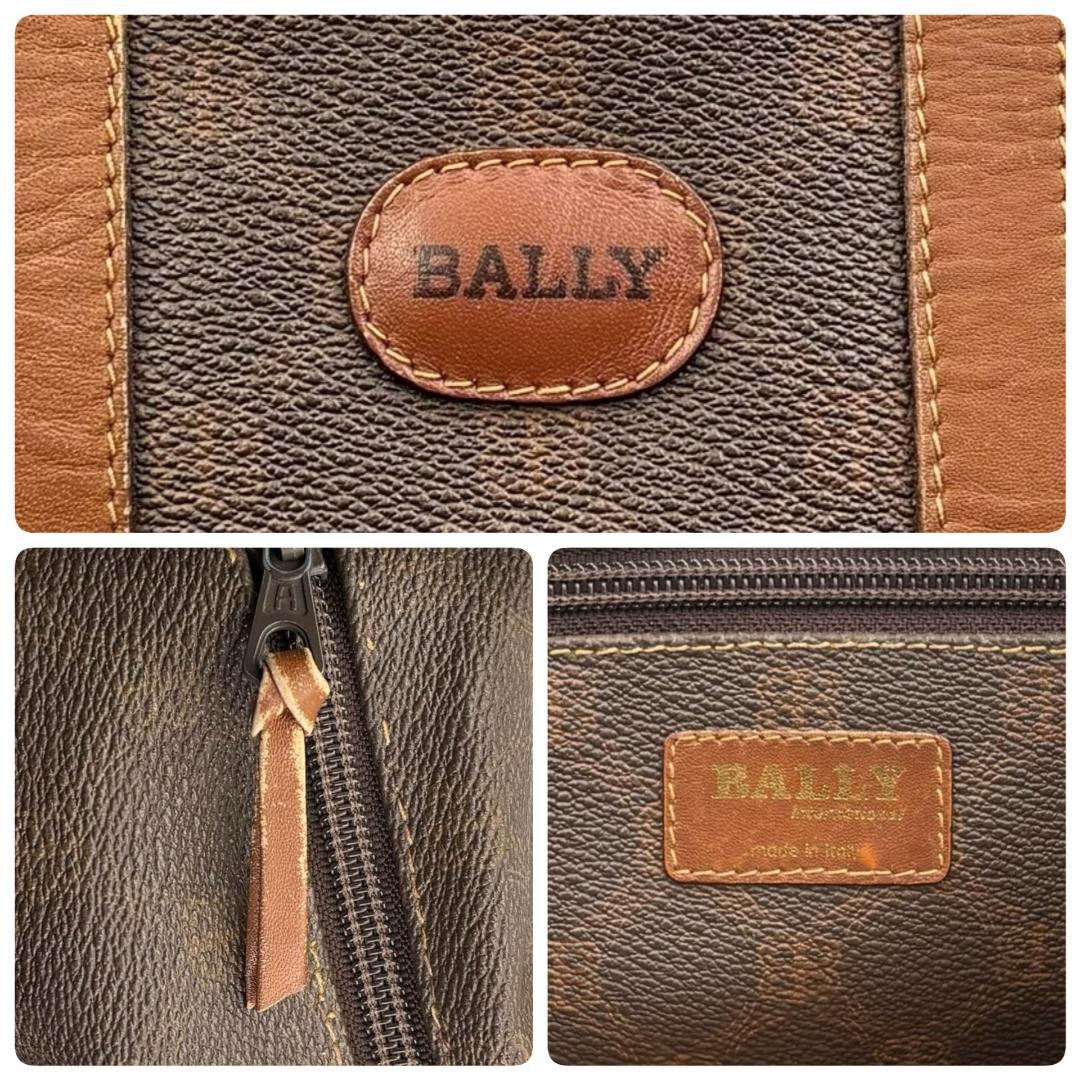 BALLY バリー　ミニボストンバッグ　男女兼用　レザー　ブラウン　K153