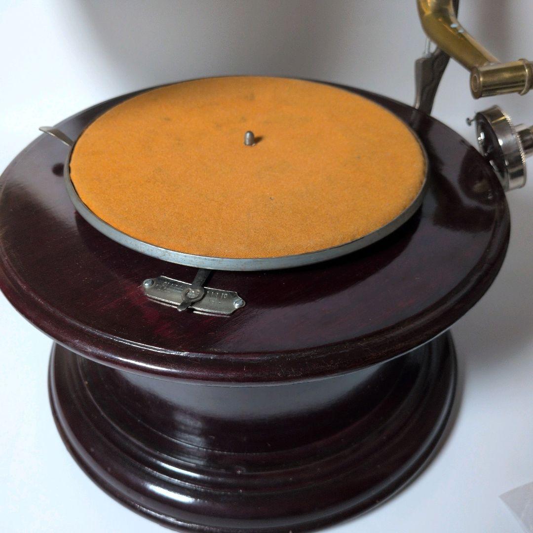 【美品・可動品】蓄音機 his master’s voice ラッパ型 再現品