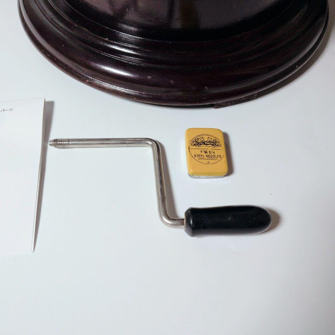 【美品・可動品】蓄音機 his master’s voice ラッパ型 再現品