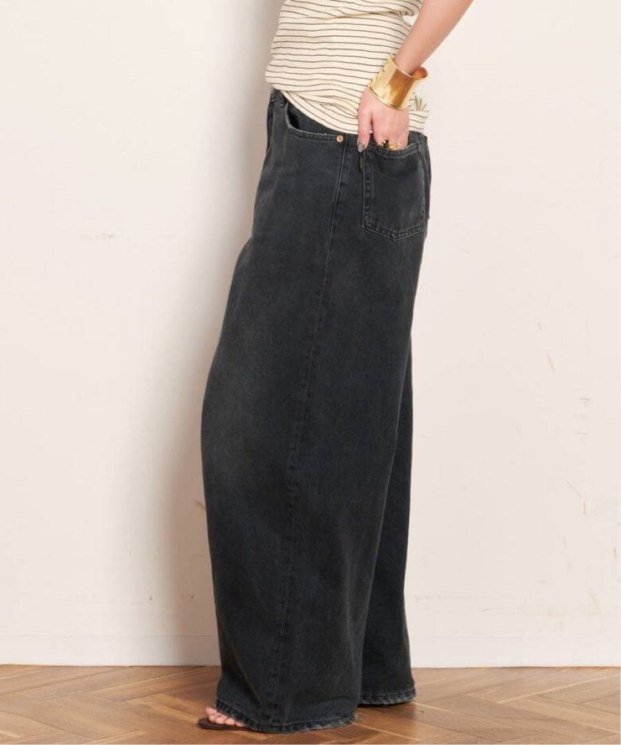 【完売・美品】HAIKURE BETHANYデニム BLACK 26サイズ