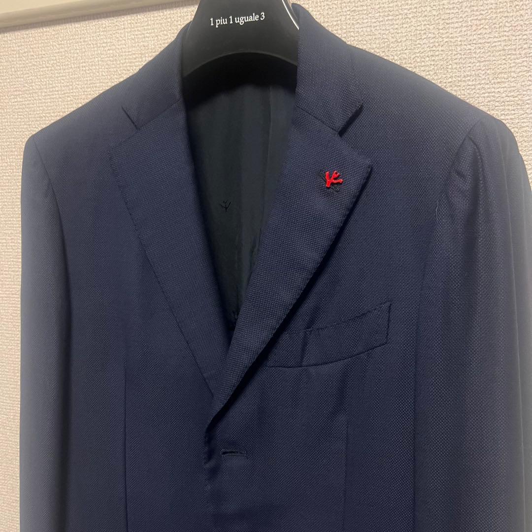 美品　イザイア　セイラー　ネイビーホップサック　スーパー130s サイズ44