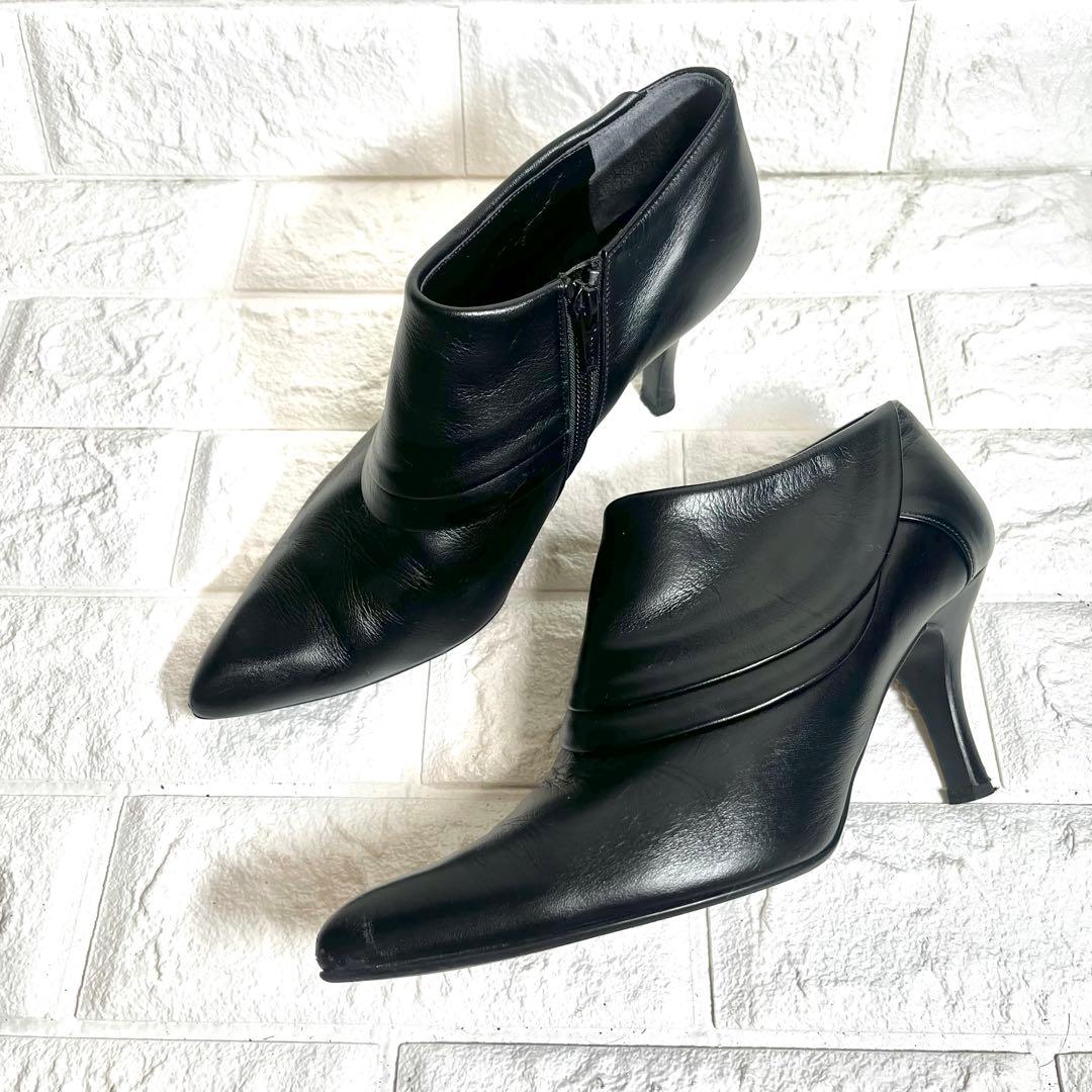 【美品】DIANA レザーブーツ ショートブーツ ブーティ