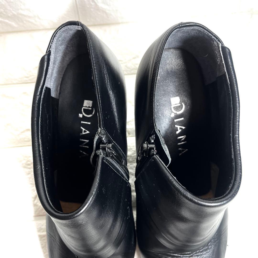 【美品】DIANA レザーブーツ ショートブーツ ブーティ